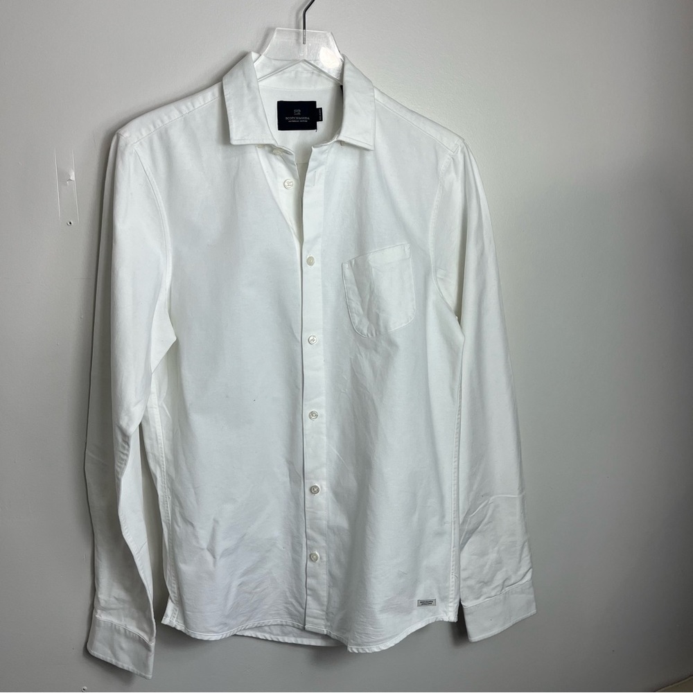 Scotch & Soda Cotton broadcloth button down shirt size small